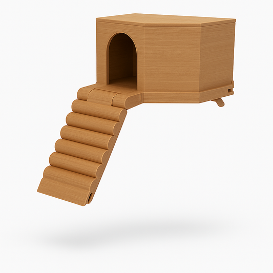 Hängendes Eckhaus (mit Treppe)