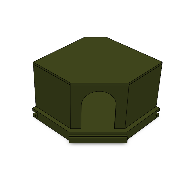 Hangend hoekhuisje (met trap)