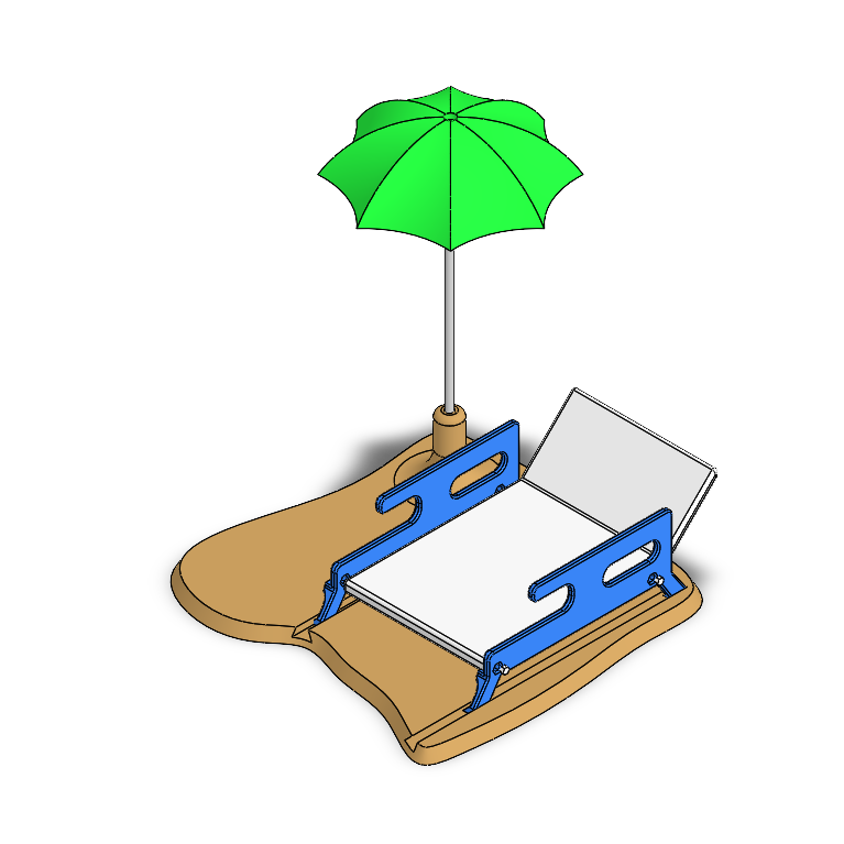 Knaagdier Zomerset – Parasol & Strandstoel