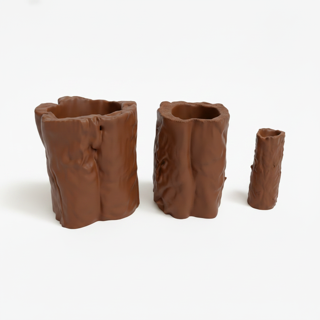 Boomstronken koffiebruin