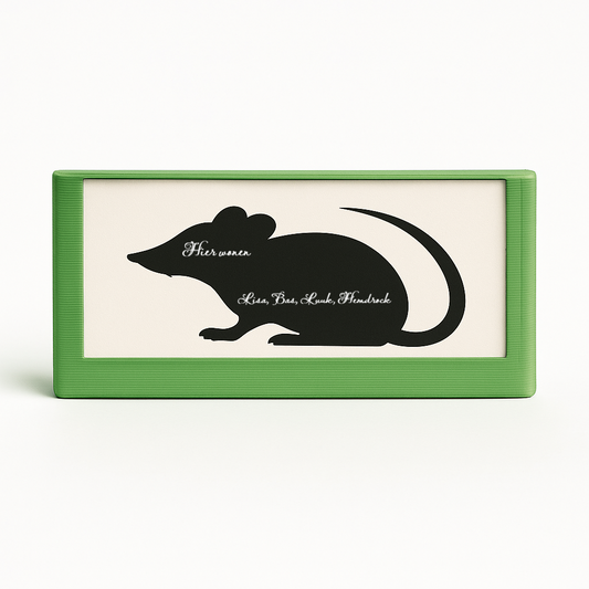 Visitenkarte mit Gitterbefestigung