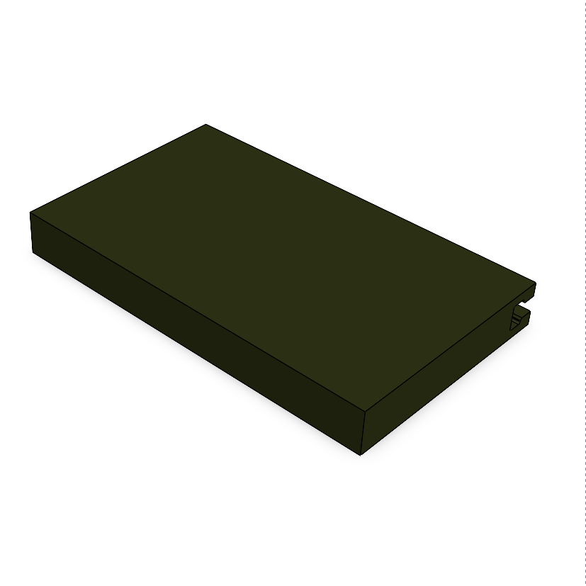 Verstelbaar Kooiplankje (8x20x2,3 cm)